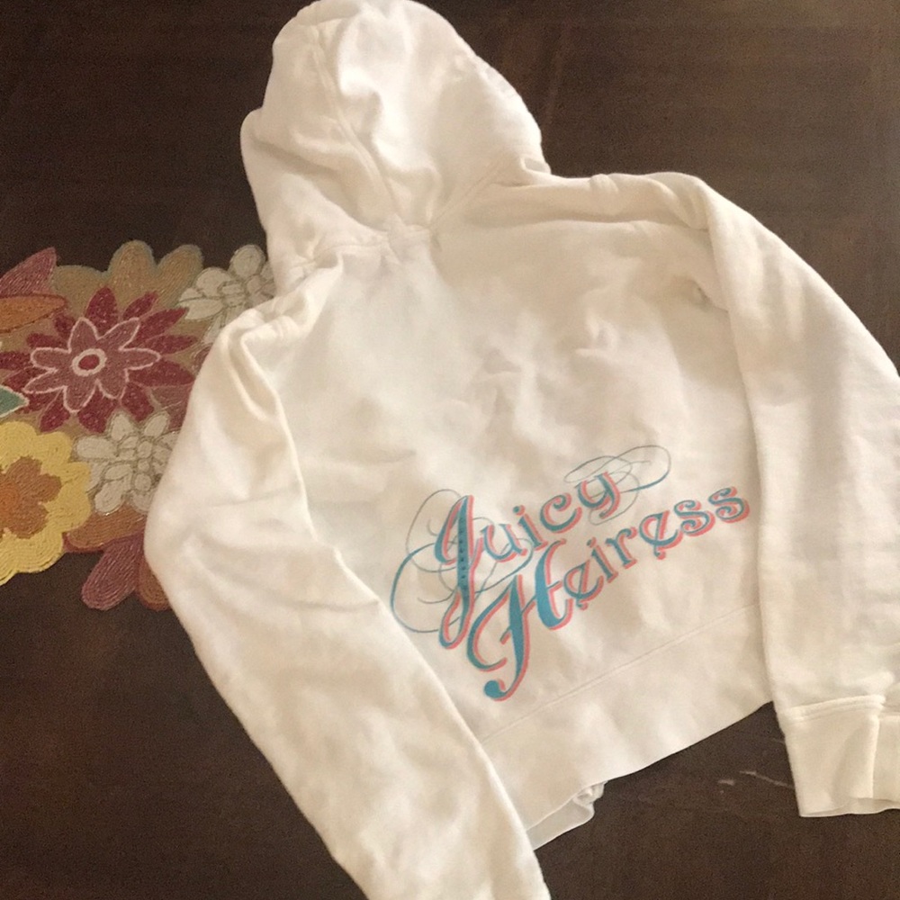 White juicy zip up